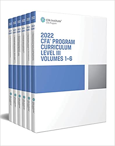 2022 CFA Program Curriculum Level III Box Set - Orginal Pdf